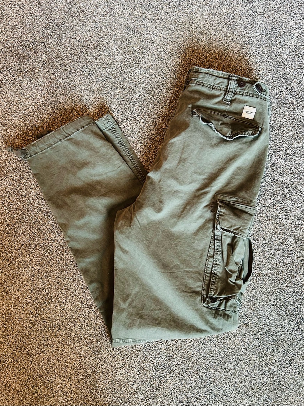 American Eagle Outfitters Olive Cargo Trousers